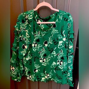 Alfani  Kelly Green Print Top